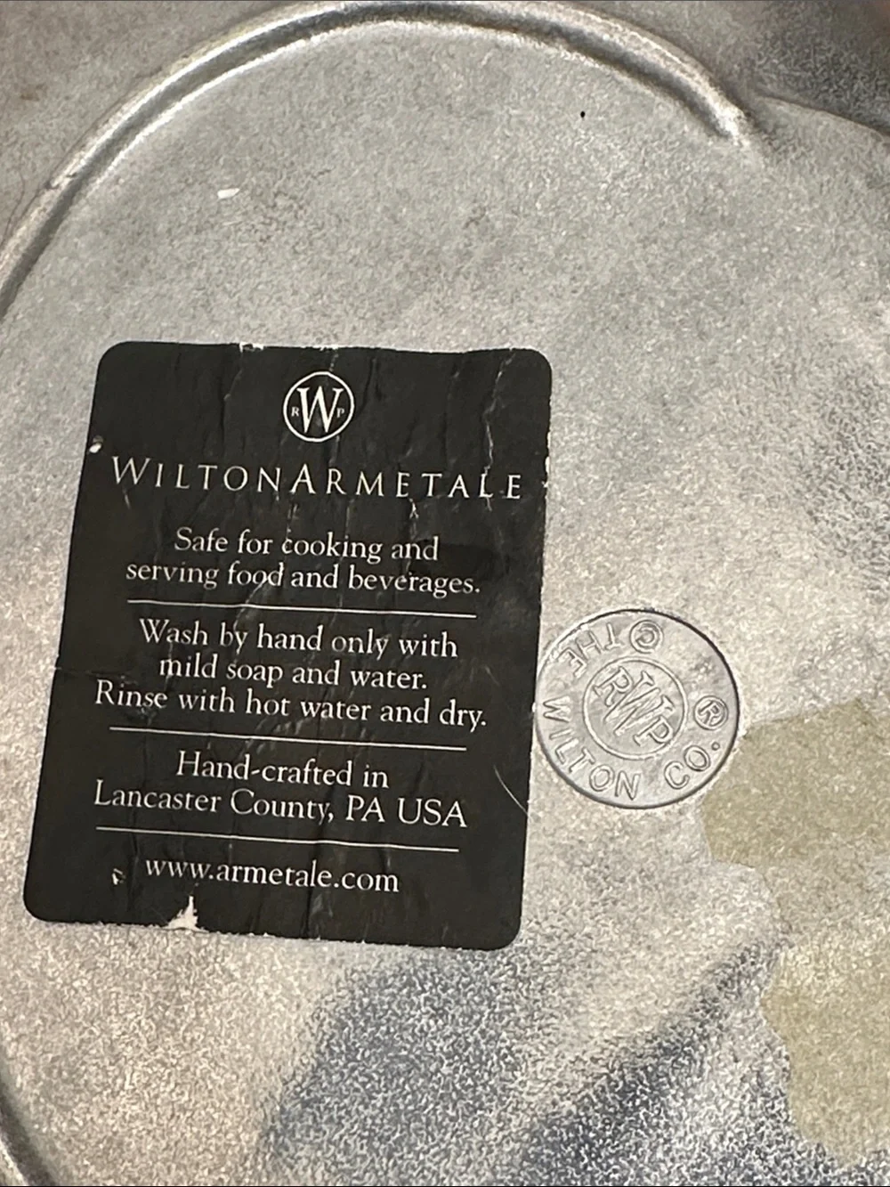 Wilton Armetale Polished Silver Serving Platter